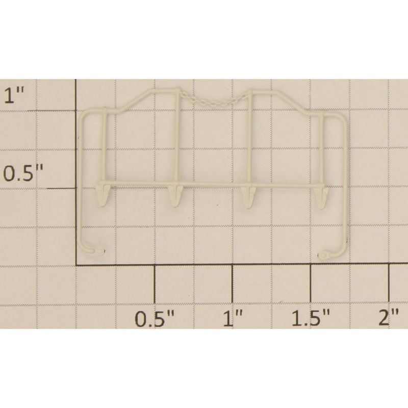 S-Helper 653-12-02-WH Switcher Multiple Unit White End Railing