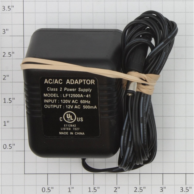 Acme LF12500A-41 O Gauge 120VAC-12VAC @ 500mA Plug In Power Supply