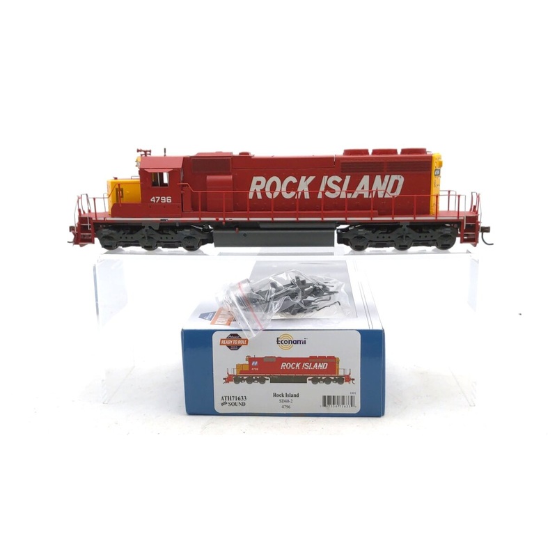 Athearn 71633 HO Scale Rock Island SD40-2 Diesel Locomotive w/DCC & Sound #4796 LN/Box