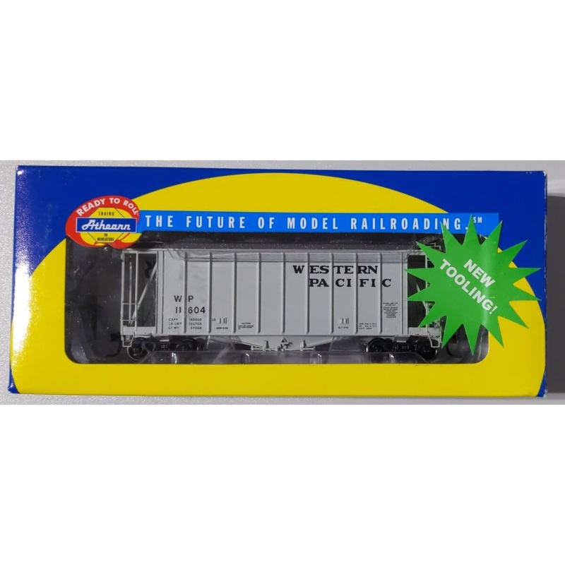 Athearn 87518 HO Scale Western Pacific 40′ 2600 Airslide Hopper #11604 EX/Box