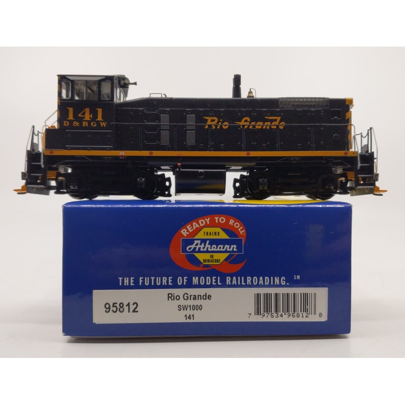 Athearn 95812 HO Denver & Rio Grande Western SW1000 Diesel Locomotive #141 MT/Box
