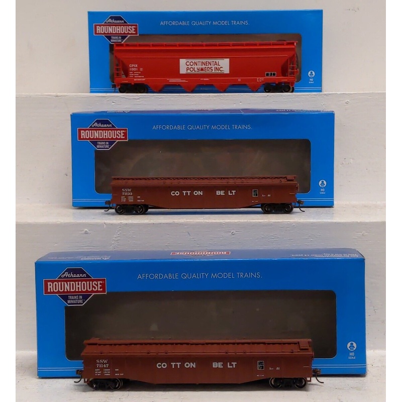Athearn HO Assorted Freight Cars [3]: #1001, 71133, 71147 EX/Box