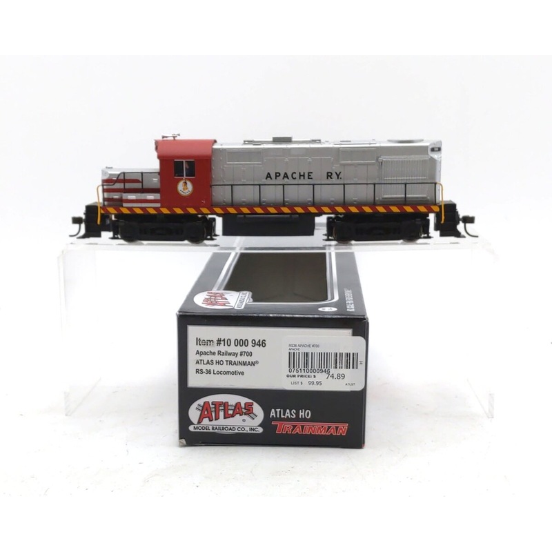 Atlas 10000946 Trainman HO Scale Apache Railway RS36 Diesel Locomotive #700 NIB