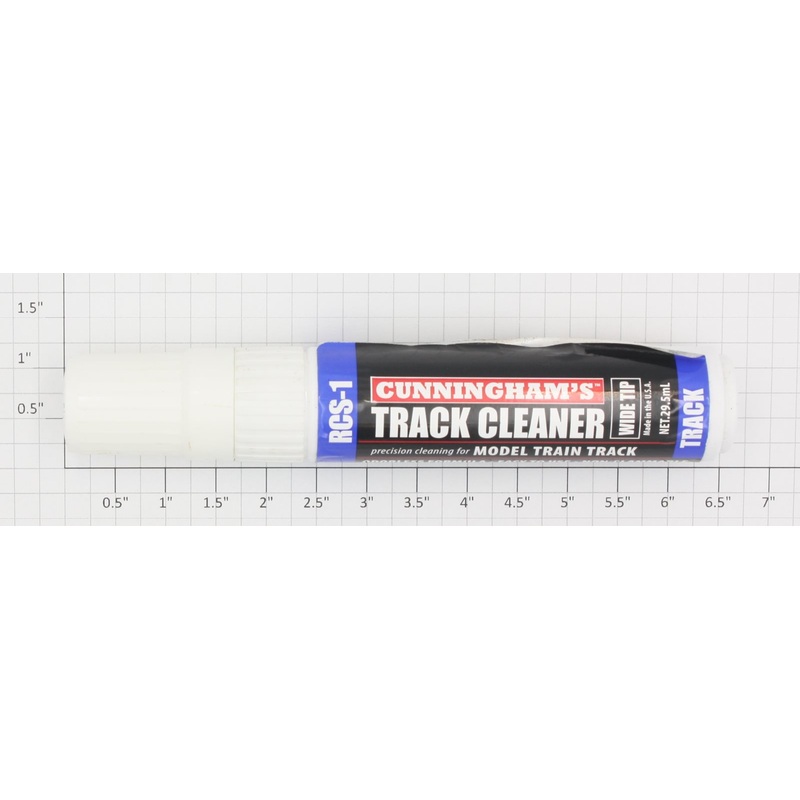 Cunningham’s RCS-1 O Gauge 29.5 mL White Wide Tip Track Cleaner