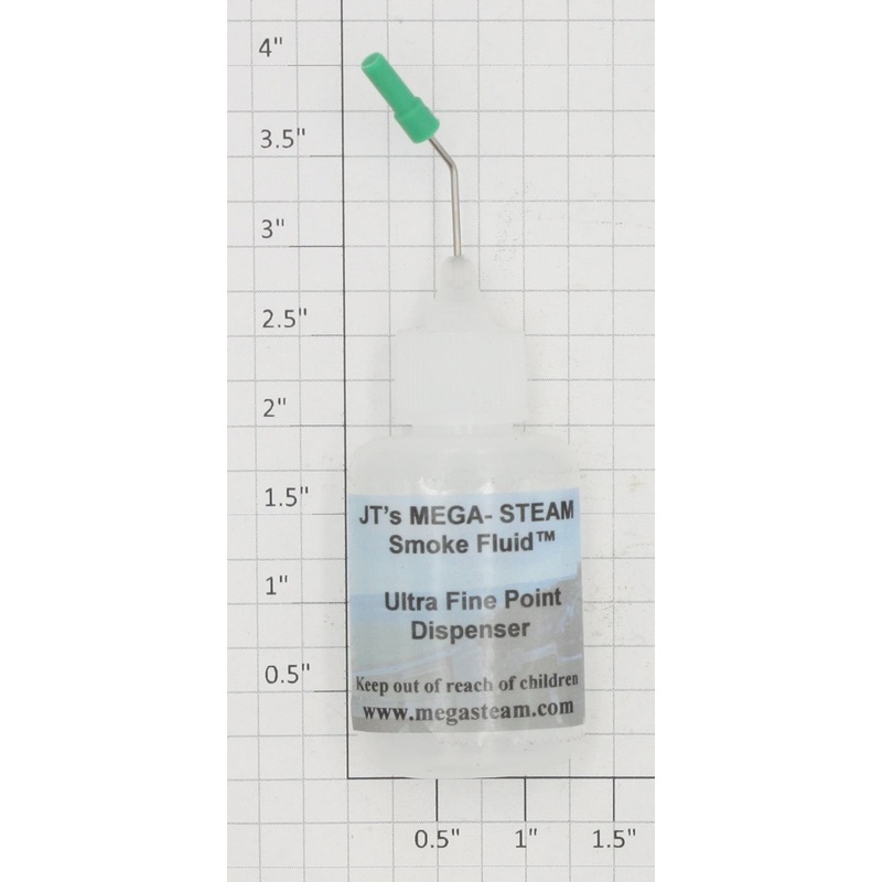 JT’s Mega Steam 101 Ultra Fine Point Dispenser Smoke Fluid Empty Squeeze Bottle