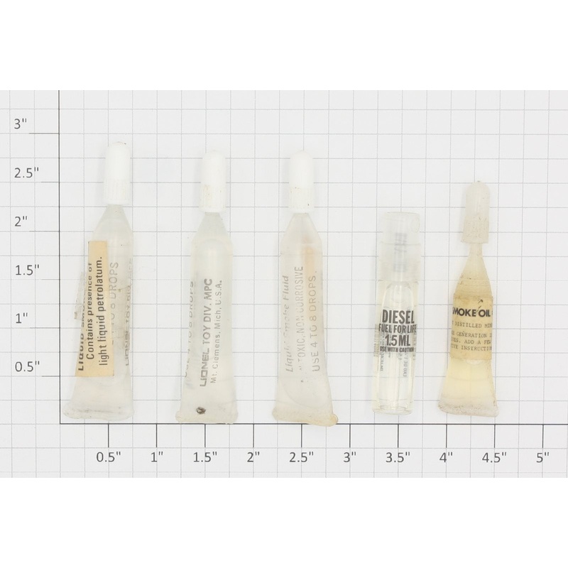 Lionel 100X-2 Toy Division – MPC Liquid Smoke Fluid Tube (Bag of 5)