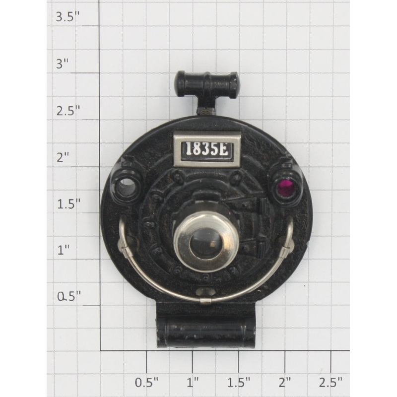 Lionel 385E-51GMX 385E Black Boiler Front with Trim Missing One Marker Lens