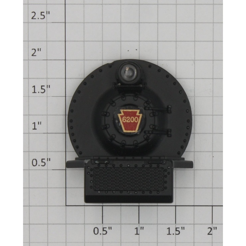 Lionel 671- Boiler Front with 6200 Decal without Lamp Bracket