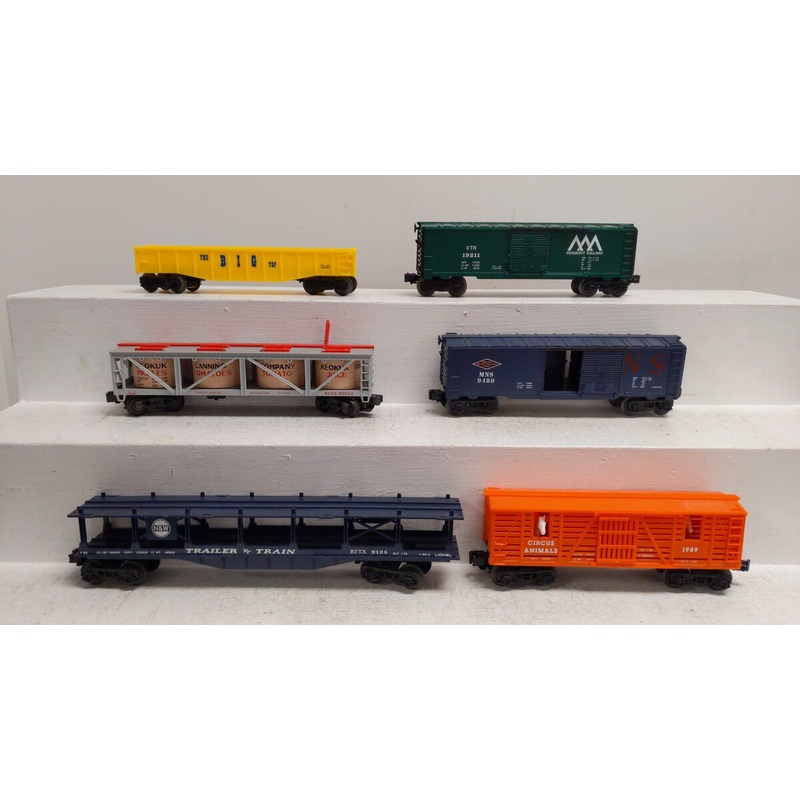 Lionel & K-Line O Gauge Assorted Freight Cars [6] EX