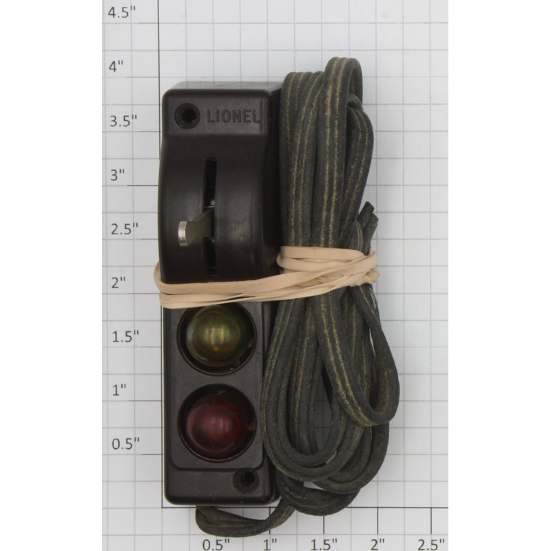Lionel O22C-B O Gauge Dark Brown Screw Base Switch Controller with Bulbs, Wired
