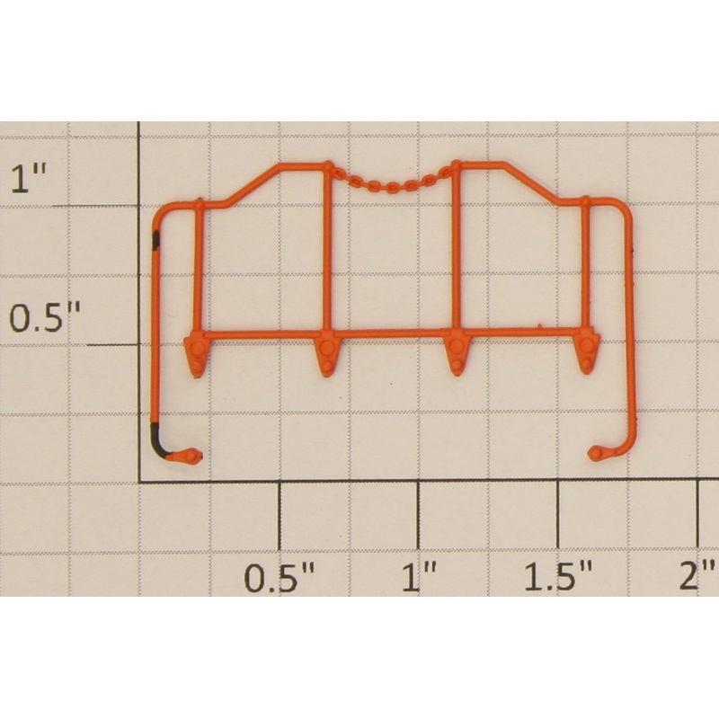 S-Helper 653-12-02-OR Switcher Multiple Unit Orange End Railing
