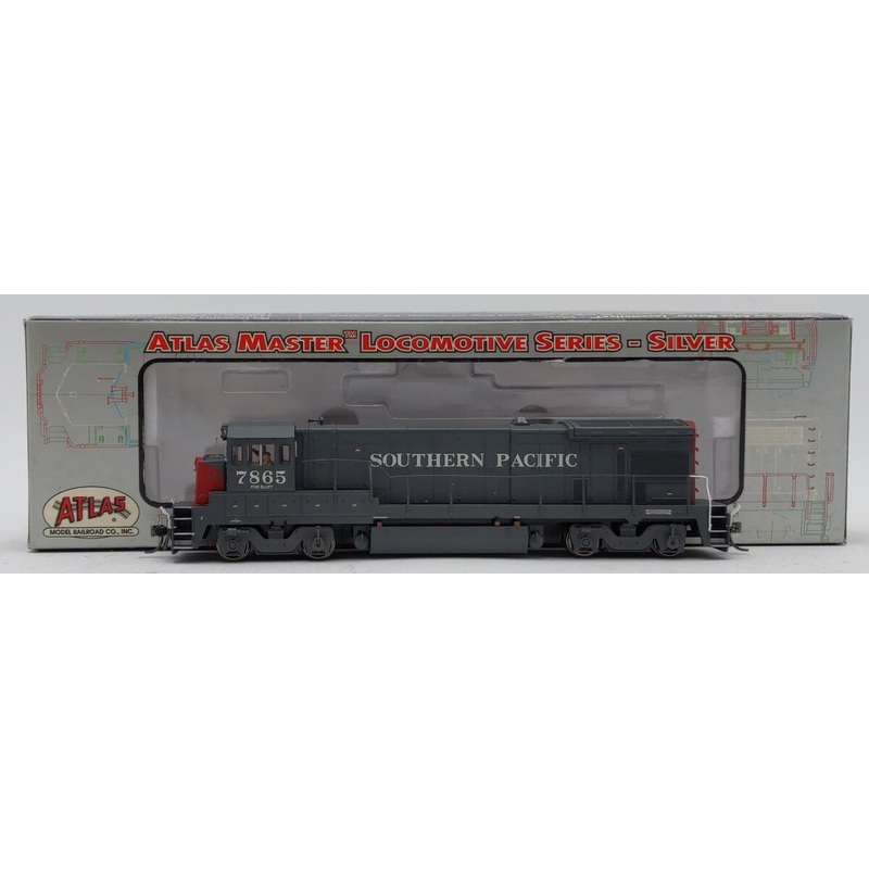 Atlas 8060 HO Southern Pacific GE-B30-7 Diesel Locomotive #7865 VG/Box