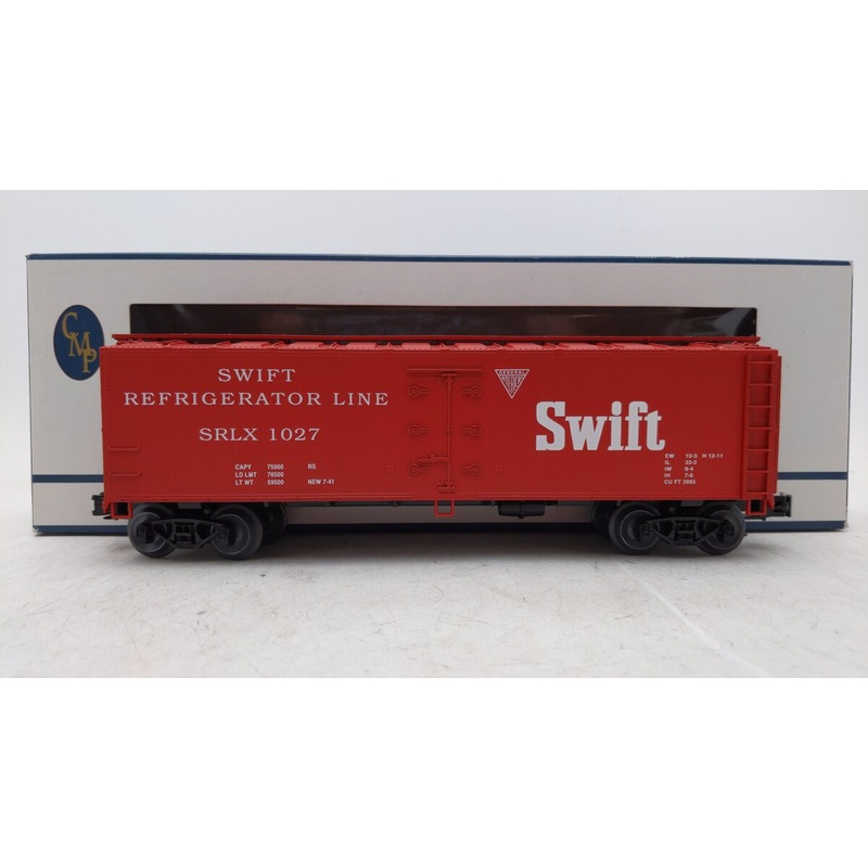 Crown 2001O Gauge Swift Reefer Car #1027 EX/Box