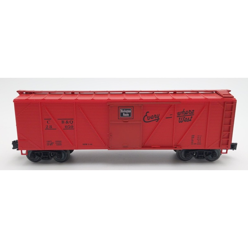 Crown OB-105 O Gauge CB&Q Burlington Outside Braced Boxcar #28050 VG
