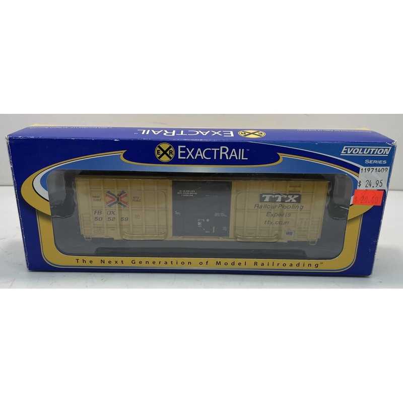 Exact Rail EE-1401-11 HO Scale TTX Trinity Plug Door Box Car #505259 LN/Box