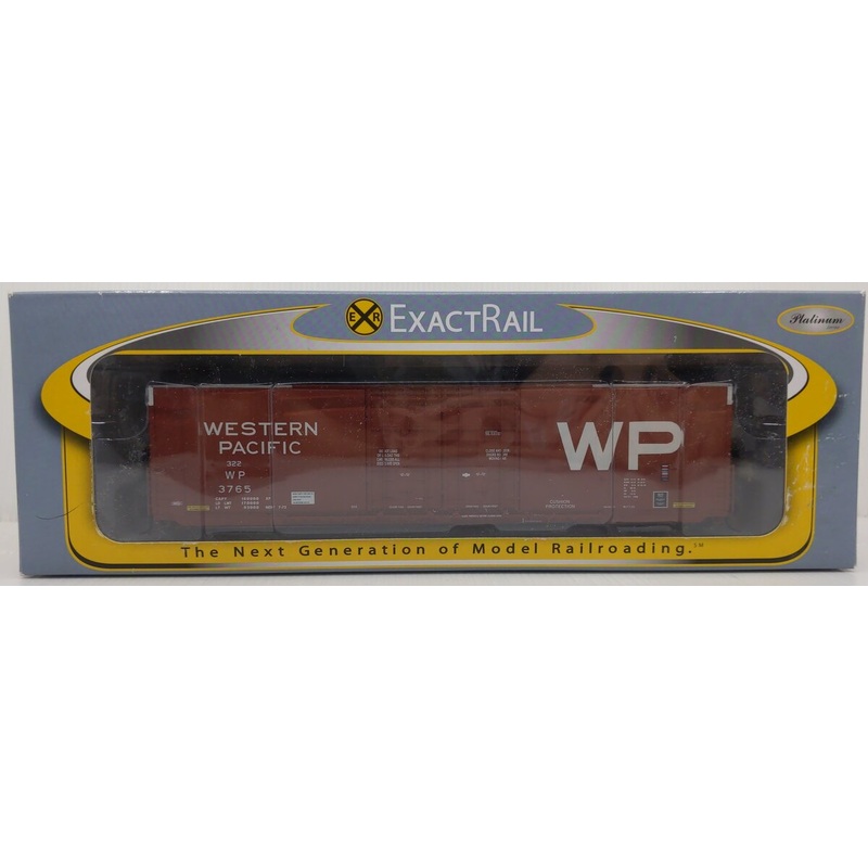 ExactRail EP-80302-2 HO Western Pacific 60′ Double Plug Door Boxcar #3765 NIB