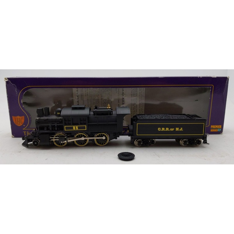 IHC 23157 HO Scale 2-6-0 C.R.R. of N.J Steam Locomotive and Tender #35 EX/Box