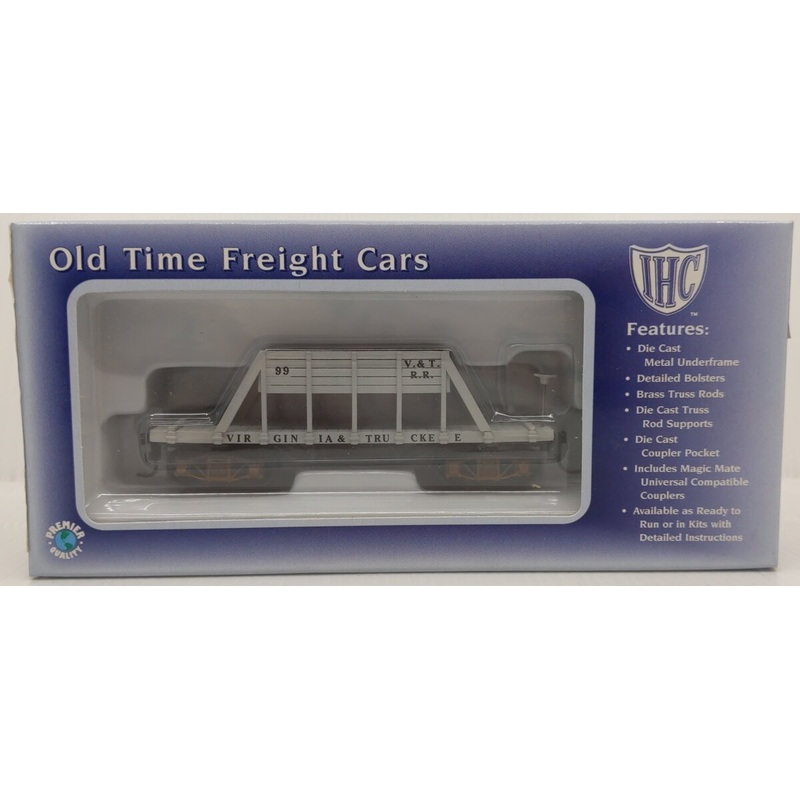IHC 58335 HO Scale Virginia & Truckee Old Time Rail & Tie Car #99 LN/Box