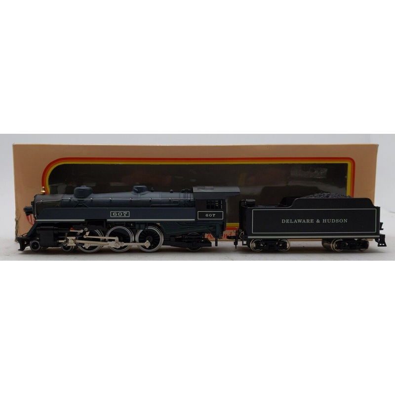 IHC M9852 HO 4-6-2 Pacific Delaware & Hudson Locomotive and Tender #607 EX/Box