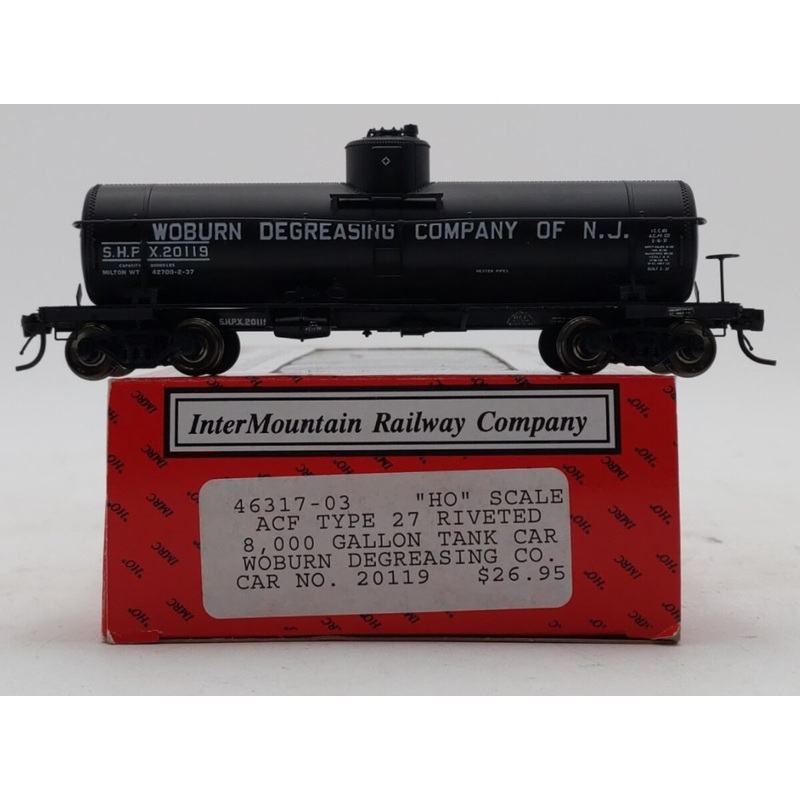 InterMountain 46317-03 HO Woburn Degreasing Co. Shippers Car Line Tank #20119 LN/Box