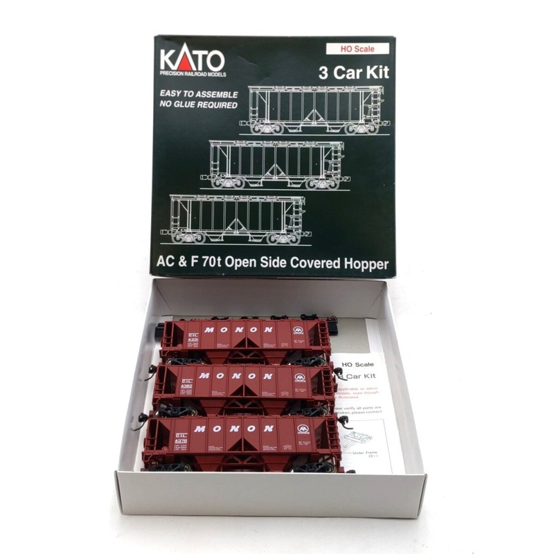Kato 38-0204 HO Scale Monon ACF Hopper Car Set (3) LN/Box