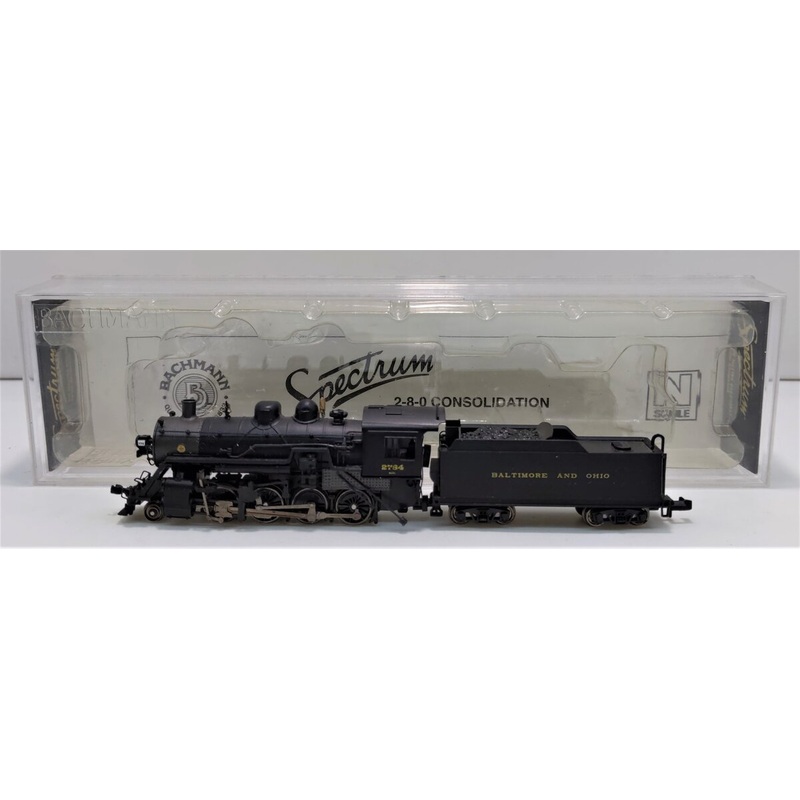 Spectrum 81154 N Baltimore & Ohio 2-8-0 Consolidation Steam Locomotive & Tender LN/Box