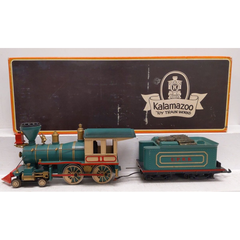 Kalamazoo 1861-61 G Scale 4-6-0 Union Pacific Steam Engine & Tender #11 Green VG/Box