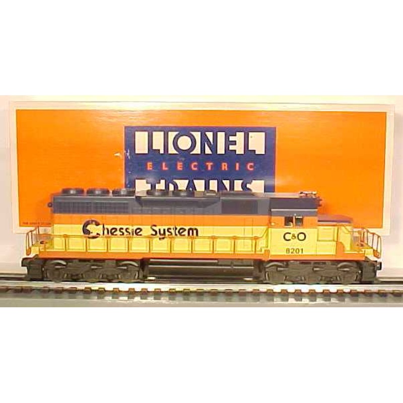 Lionel 6-18201 O Gauge C&O Chessie SD-40 Diesel Locomotive #8201 w/ Horn LN/Box