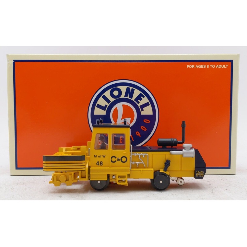 Lionel 6-18483 O Gauge Chesapeake and Ohio M of W Ballast Tamper LN/Box