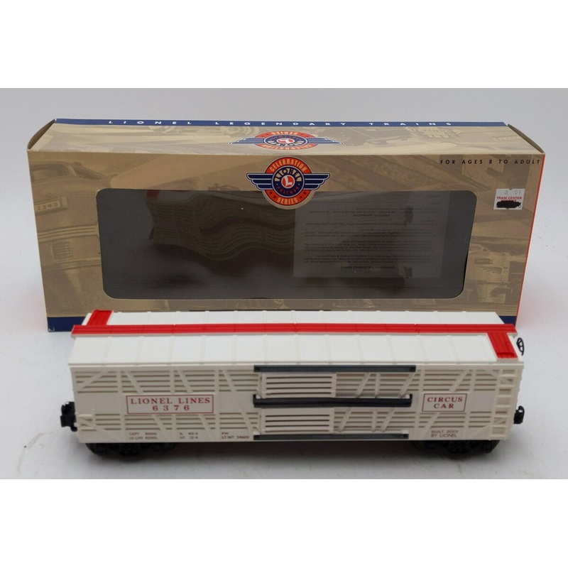 Lionel 6-19557 PWC 6376 O Gauge Circus Stock Car NIB