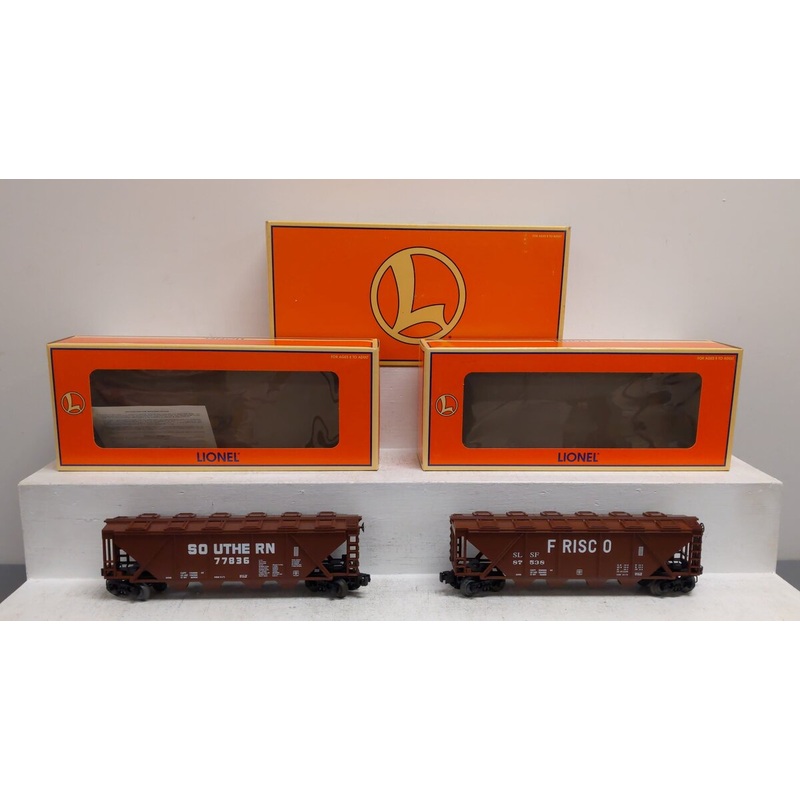 Lionel 6-21755 O Gauge Southern/Frisco 2-Car 4-Bay Hopper Set EX/Box