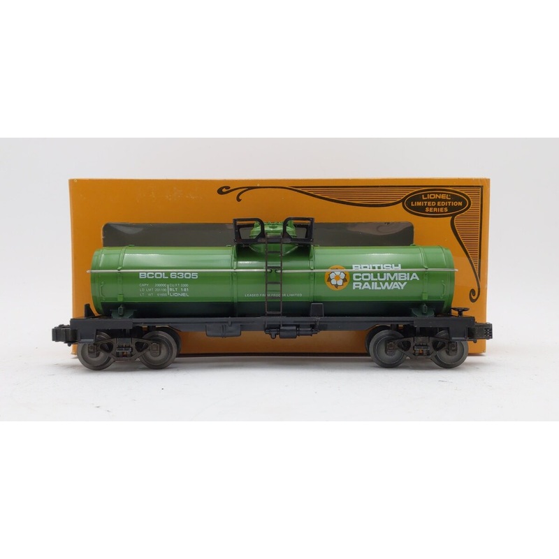 Lionel 6-6305 O Gauge British Columbia Single Dome Tank Car VG/Box