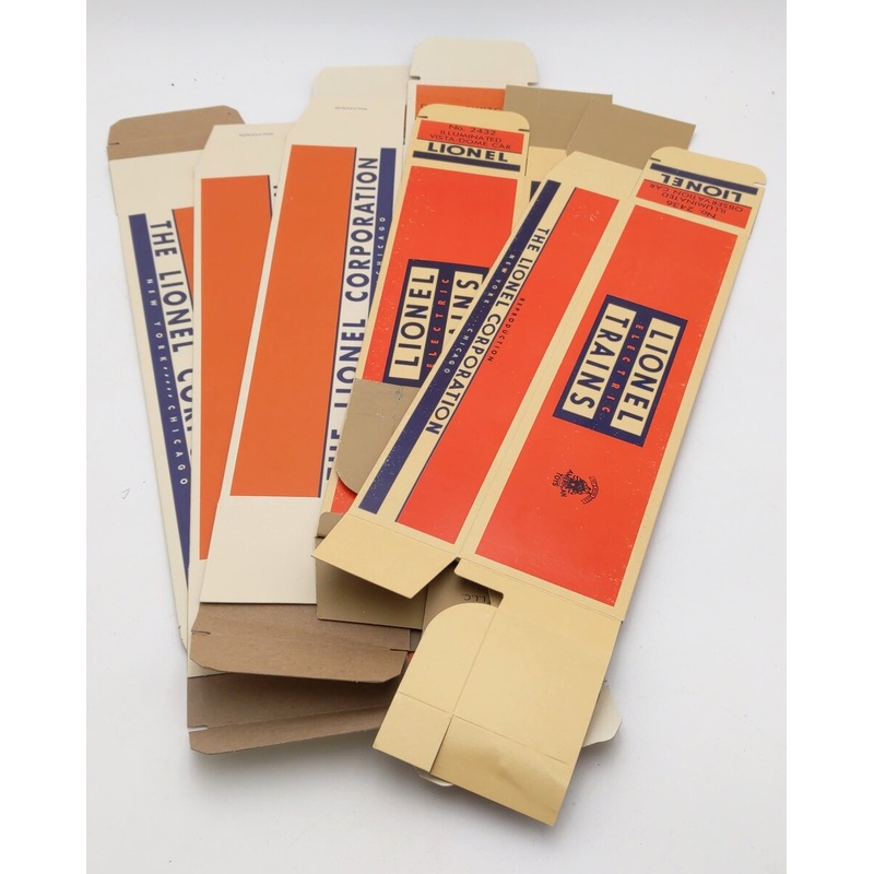 Lionel O Gauge Assorted Reproduction Boxes [5] EX