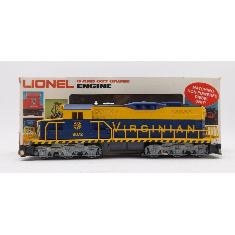 Lionel 6-8072 Virginian SD18 Non-Powered Dummy Diesel Locomotive EX/Box