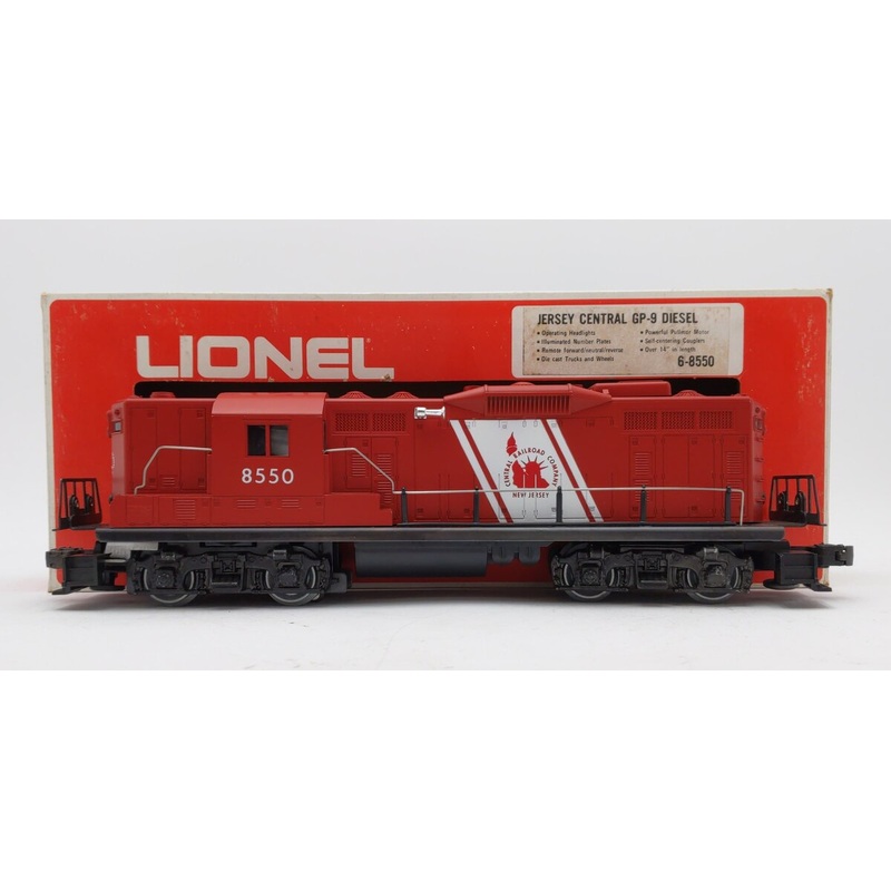 Lionel 6-8550 O Gauge Jersey Central GP-9 Diesel Locomotive #8550 VG/Box