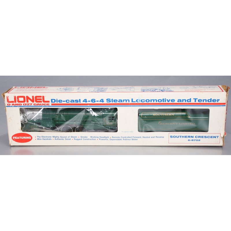 Lionel 6-8702 O Gauge Southern Crescent 4-6-4 Steam Locomotive & Tender #8702 EX/Box