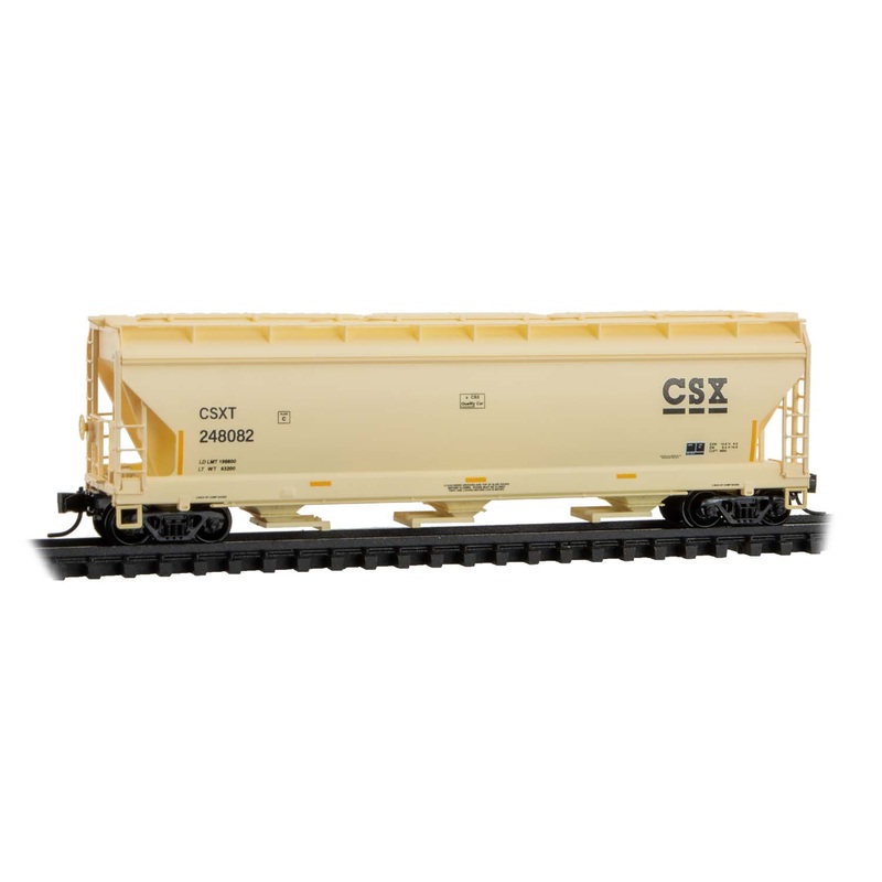 Micro-Trains 09400930 N CSX 3-Bay Covered Hopper #248082