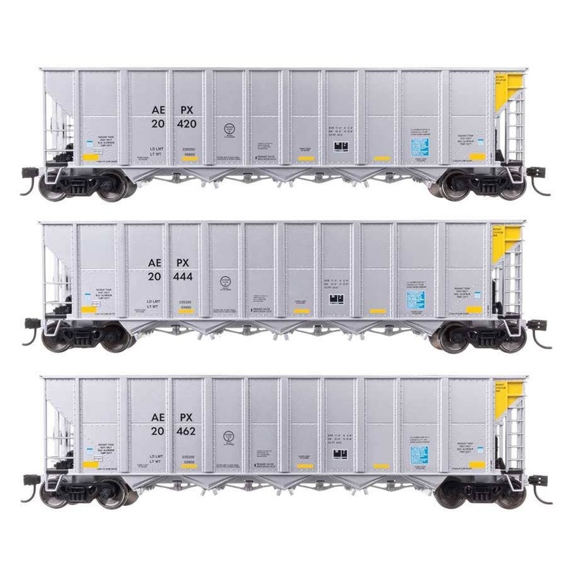 Walthers 910-56867 HO AEPX 50′ RD-4 Hopper RTR #20420, #20444, #20462 (Set of 3)