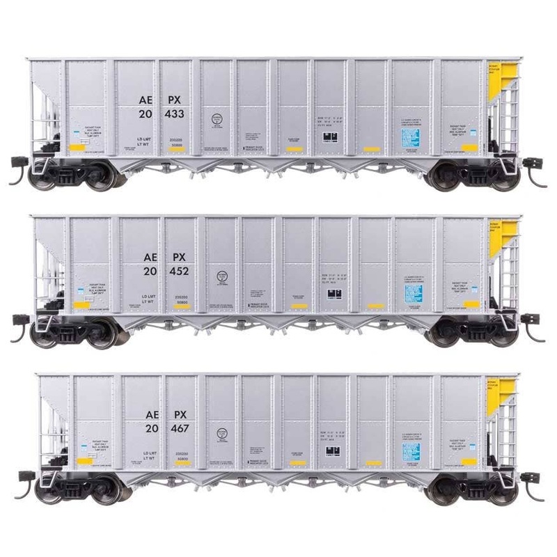 Walthers 910-56868 HO AEPX 50′ RD-4 Hopper RTR #20433, #20452, #20467 (Set of 3)