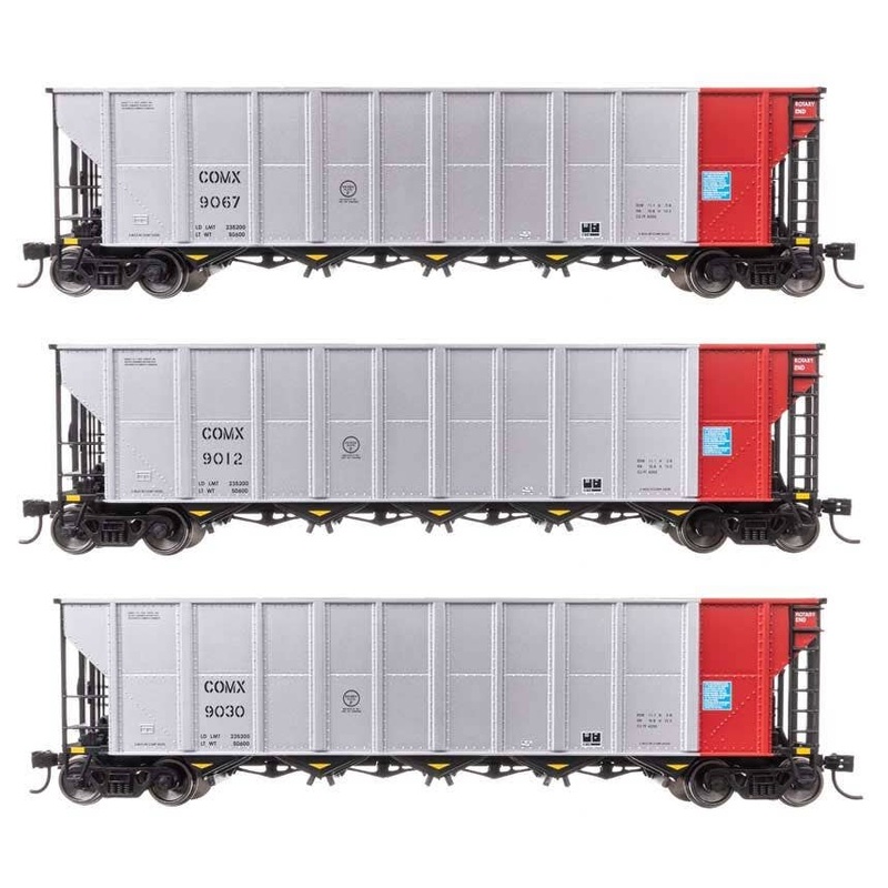 Walthers 910-56874 HO COMX 50′ RD-4 Hopper RTR #9012, #9030, #9067 (Set of 3)