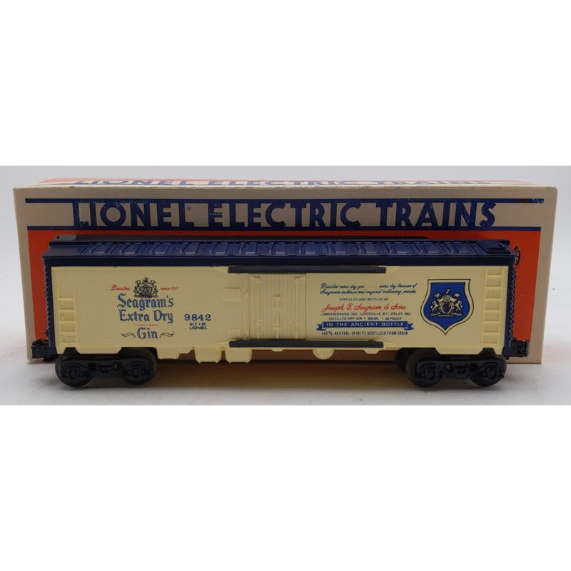 Lionel 6-9842 O Gauge Seagrams Gin Billboard Reefer Car LN/Box