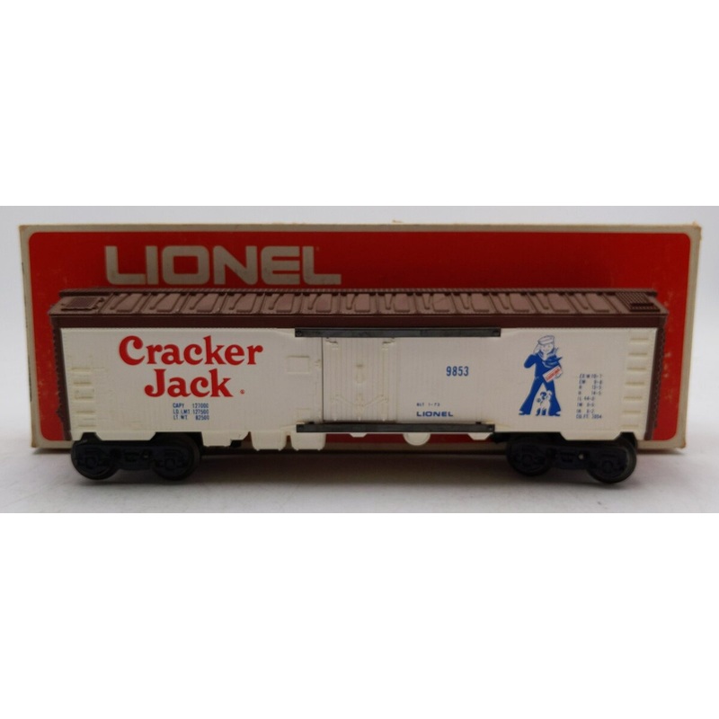 Lionel 6-9853 O Gauge Cracker Jack Billboard Reefer Car (White) LN/Box