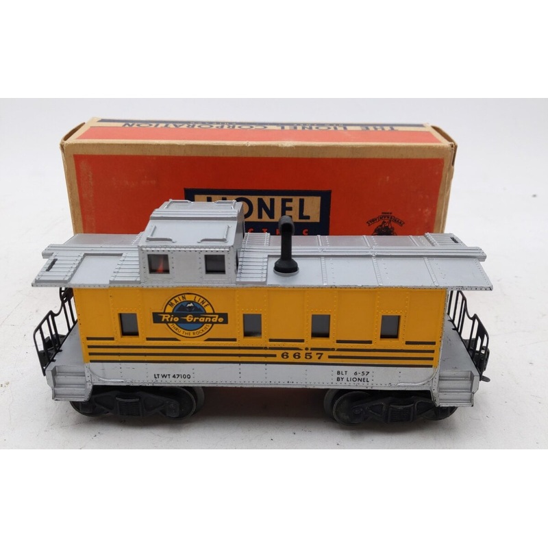 Lionel 6657 Vintage O Rio Grande Caboose VG/Box