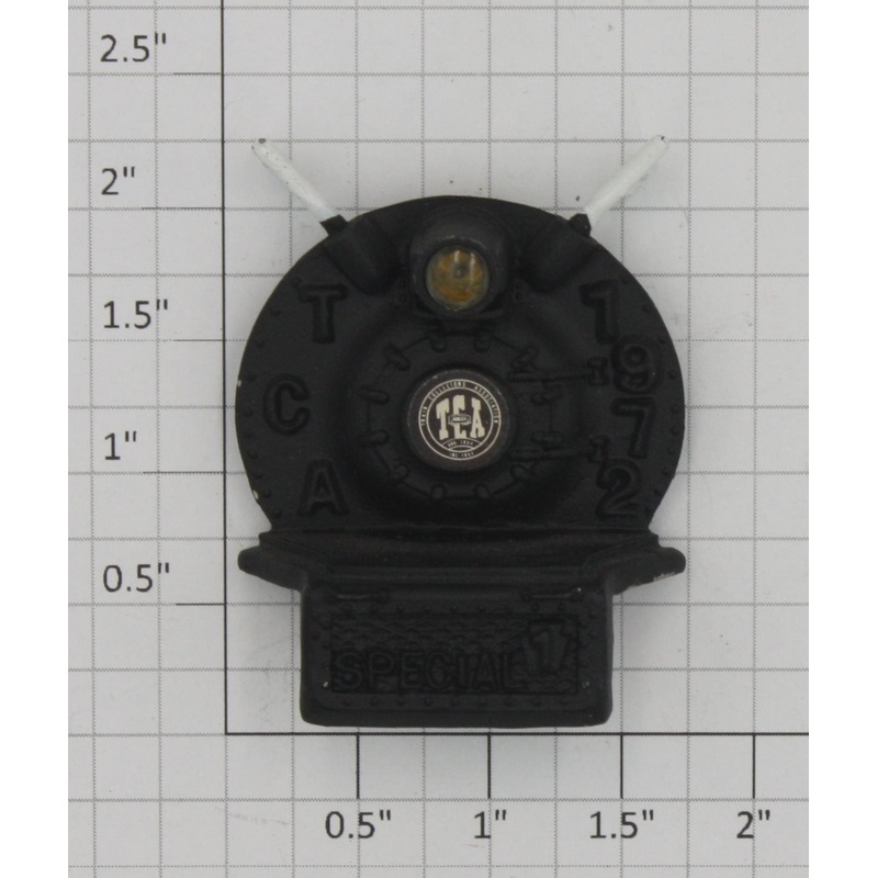 Lionel 671-196TCA 1972  Turbine Locomotive Boiler Front w/Flags, Decal and Lens