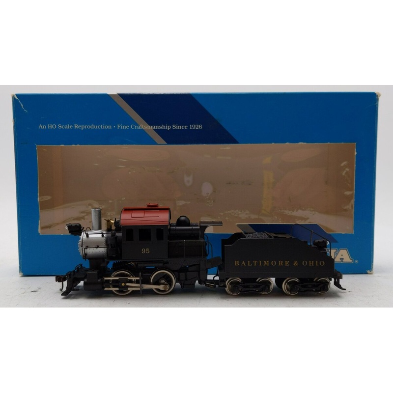 Mantua 335-025 HO B&O Goat 0-4-0 Steam Switcher & Tender #95 EX/Box
