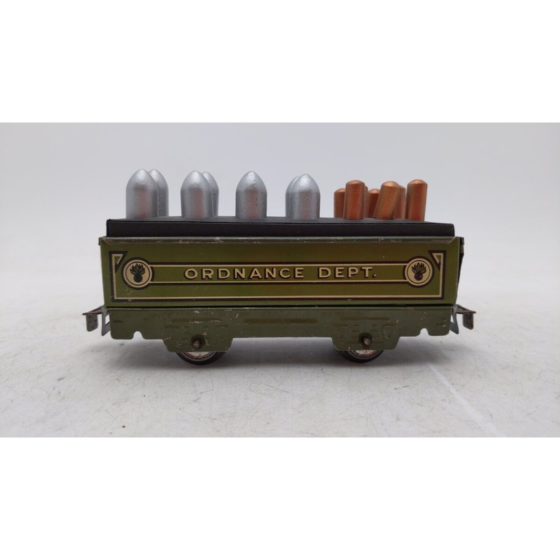 Marx O Gauge Army Supply Train Ordnance Dept Ammunition Pre-War TinPlate Litho VG