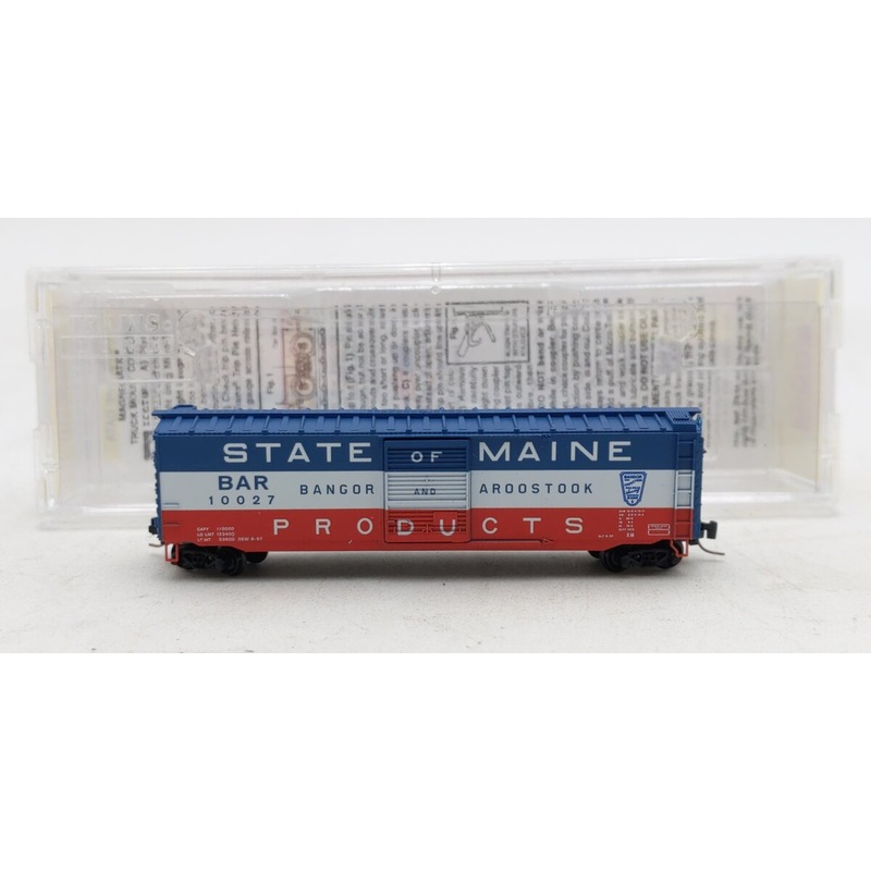 Micro-Trains 50500321 Z BAR State of Maine Products 50′ Box Car #10027 EX/Box