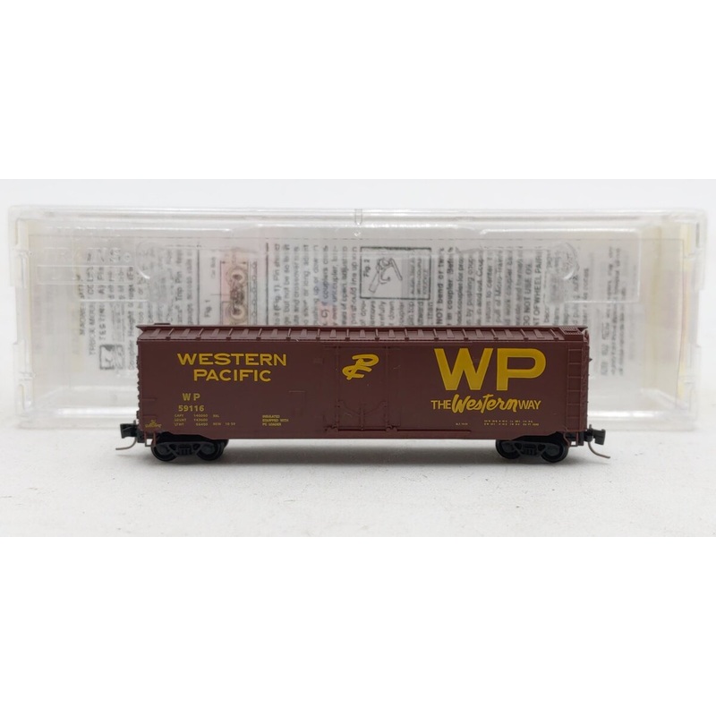 Micro-Trains 50700602 Z Western Pacific 50′ Plug-Door Box Car #59116 EX/Box