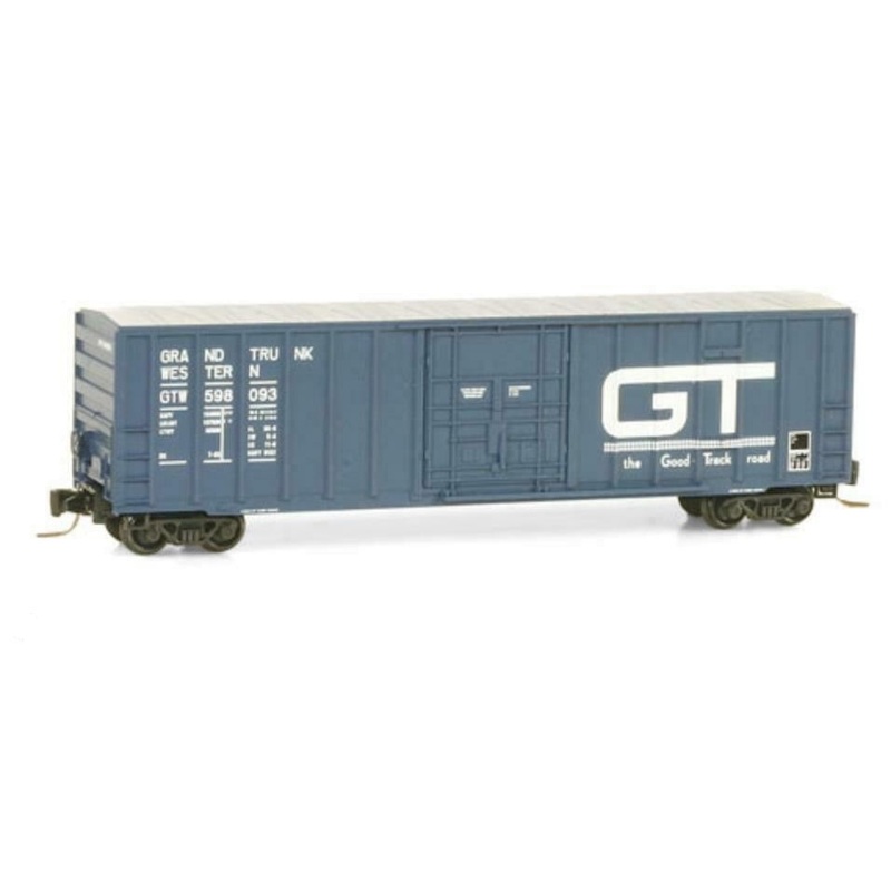 Micro-Trains 51100130 Z Grand Trunk Western 50′ Rib Side Box Car #598093 LN/Box