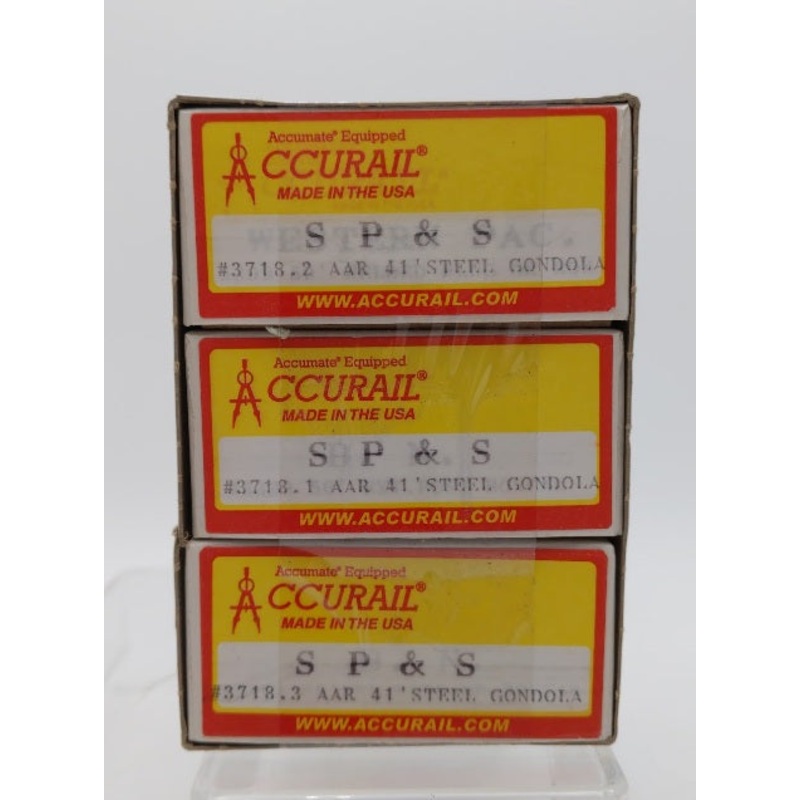 Accurail 3718 Spokane Portland & Seattle 41′ AAR Steel Gondola Kit (Set of 3)